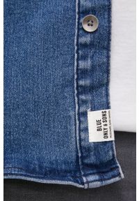 Only & Sons koszula jeansowa męska kolor granatowy regular z kołnierzykiem klasycznym. Okazja: na co dzień. Typ kołnierza: kołnierzyk klasyczny. Kolor: niebieski. Materiał: jeans. Długość rękawa: długi rękaw. Długość: długie. Styl: klasyczny