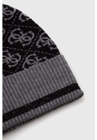 Guess czapka kolor czarny. Kolor: czarny. Materiał: dzianina #2