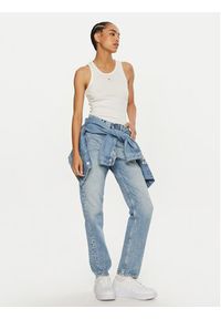 Calvin Klein Top Graphic K20K208065 Biały Slim Fit. Kolor: biały. Materiał: bawełna #5
