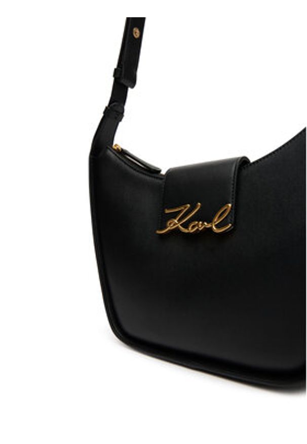 Karl Lagerfeld - KARL LAGERFELD Torebka A3W30046 Czarny. Kolor: czarny. Materiał: skórzane