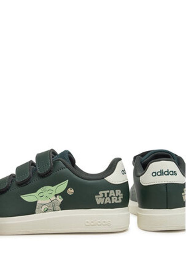 Adidas - adidas Sneakersy Star Wars Advantage IH6253 Zielony. Kolor: zielony. Materiał: skóra. Wzór: motyw z bajki. Model: Adidas Advantage