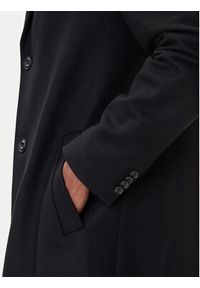Hugo - HUGO Płaszcz wełniany Milogan2541 50546546 Czarny Regular Fit. Kolor: czarny. Materiał: wełna #4