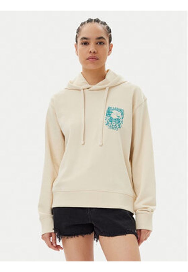 Billabong Bluza More Rides EBJSF00179 Beżowy Regular Fit. Kolor: beżowy. Materiał: bawełna