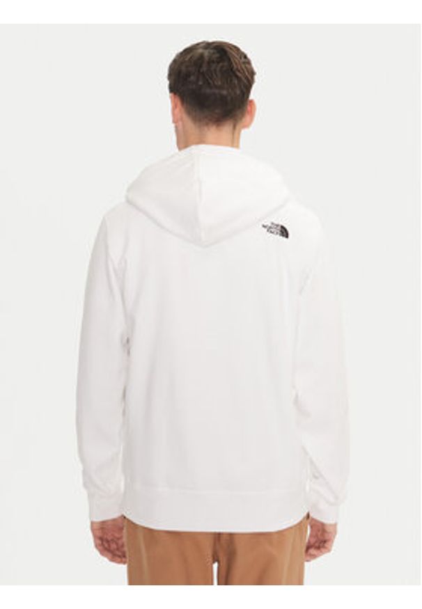 The North Face Bluza Drew Peak NF0A89EM Biały Regular Fit. Kolor: biały. Materiał: bawełna