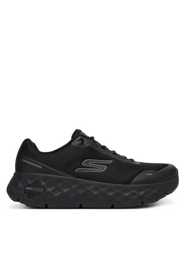 skechers - Skechers Sneakersy Go Walk Max Cushioning Flex 217113/BBK Czarny. Kolor: czarny. Materiał: materiał