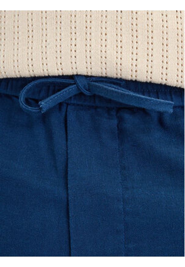 TOMMY HILFIGER - Tommy Hilfiger Chinosy Harlem MW0MW42336 Niebieski Regular Fit. Kolor: niebieski. Materiał: len