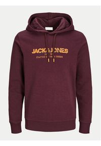 Jack & Jones - Jack&Jones Komplet dresowy Alvis 12267884 Bordowy Standard Fit. Kolor: czerwony. Materiał: syntetyk, bawełna #7