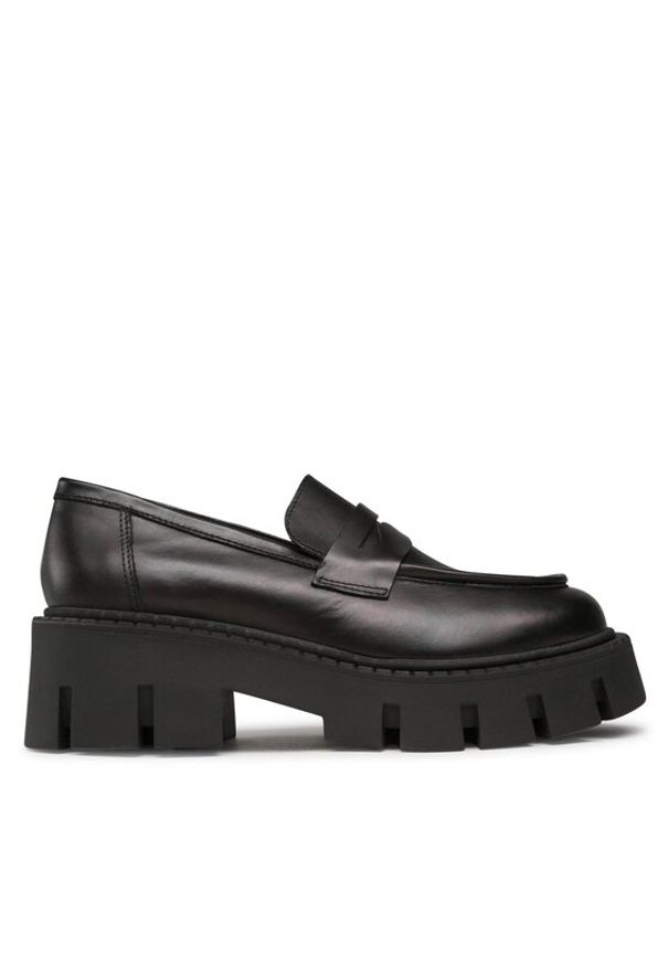 Badura Loafersy MELITO-E23-25713PE Czarny. Kolor: czarny. Materiał: skóra