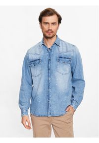 BOSS - Boss Koszula jeansowa Lebop 50495881 Niebieski Relaxed Fit. Kolor: niebieski. Materiał: jeans, bawełna #1