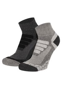 XTREME SOCKSWEAR - Skarpety turystyczne Quarter Xtreme , 6 par. Multi szare. Kolor: szary. Sport: turystyka piesza