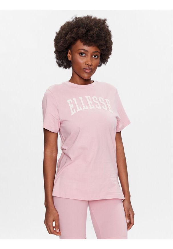 Ellesse T-Shirt Tressa SGR17859 Różowy Regular Fit. Kolor: różowy. Materiał: bawełna