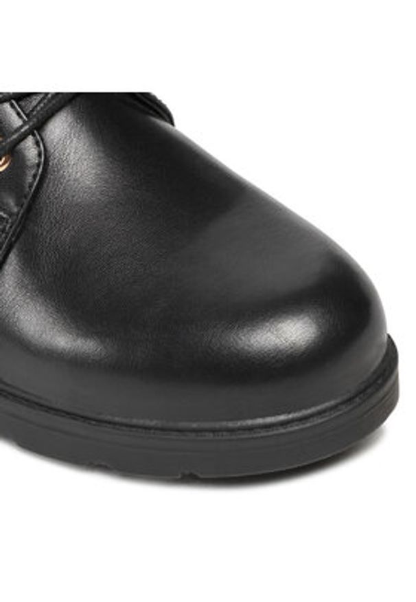 DeeZee Trzewiki WS2167-06 Czarny. Kolor: czarny. Materiał: skóra