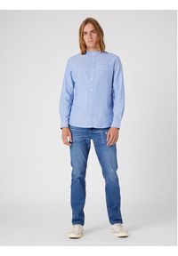Wrangler Koszula W5C8BMX50 112330805 Niebieski Regular Fit. Kolor: niebieski. Materiał: bawełna #4
