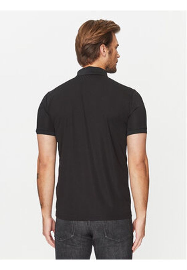 EA7 Emporio Armani Polo 8NPF13 PJRGZ 1200 Czarny Regular Fit. Typ kołnierza: polo. Kolor: czarny. Materiał: syntetyk