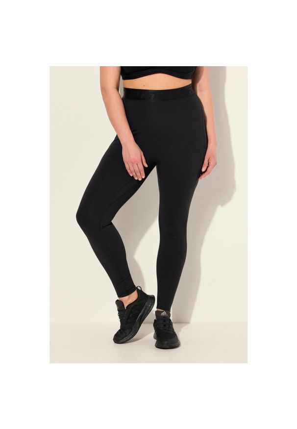 ULLA POPKEN - Damskie Legginsy sportowe LightFit kieszenie z recyklingu. Kolekcja: plus size. Kolor: czarny. Materiał: poliamid, materiał, elastan