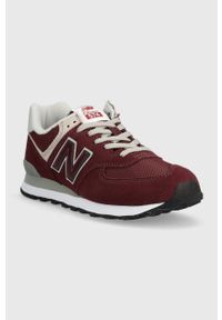 New Balance sneakersy ML574EVM kolor bordowy ML574EVM-EVM. Nosek buta: okrągły. Zapięcie: sznurówki. Kolor: czerwony. Materiał: materiał, guma. Model: New Balance 574 #5