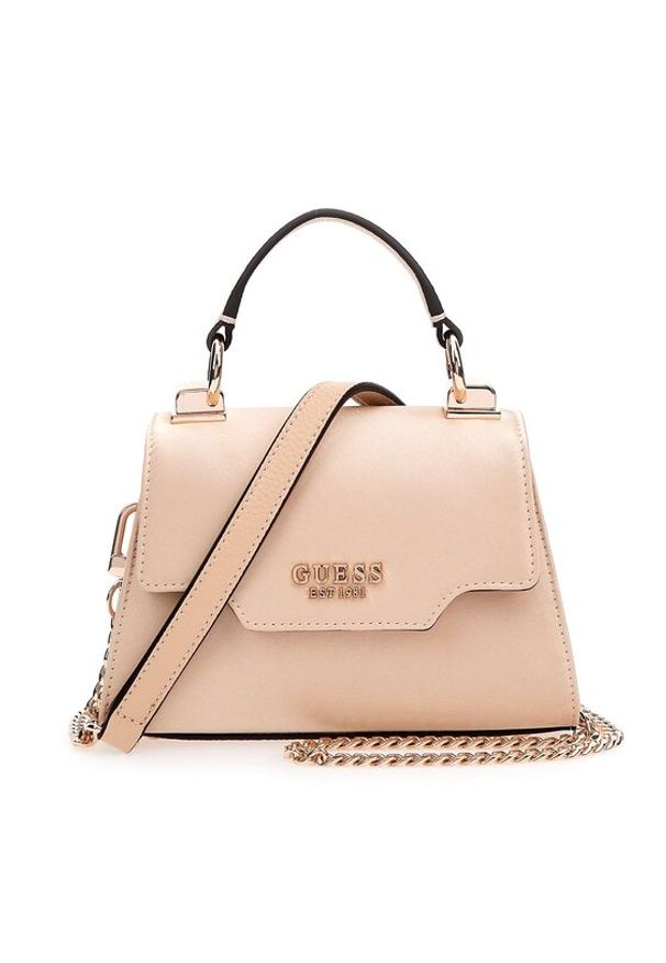 Guess Torebka Velina (EG) Mini Bags HWEG87 65770 Beżowy. Kolor: beżowy. Materiał: skórzane
