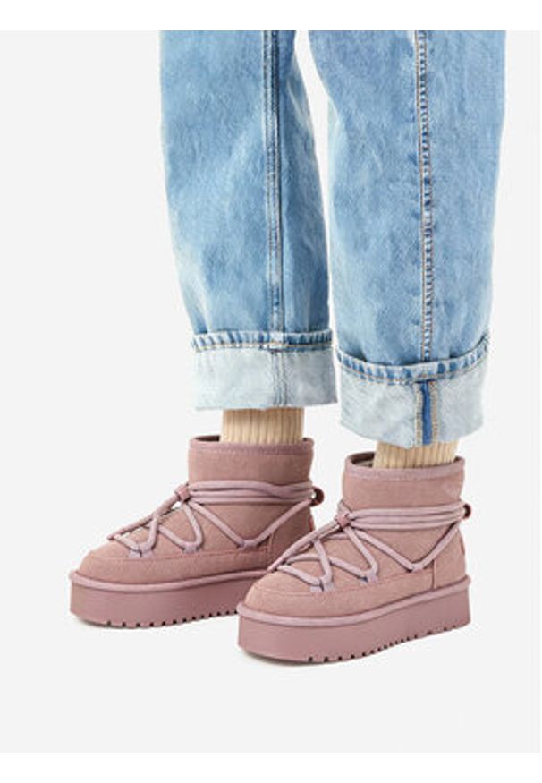 Roxy Śniegowce CEO-HDR2503-3 Różowy. Kolor: różowy. Materiał: materiał