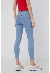 Lee jeansy SCARLETT HIGH ZIP LIGHT RUBY damskie medium waist. Stan: podwyższony. Kolor: niebieski #5