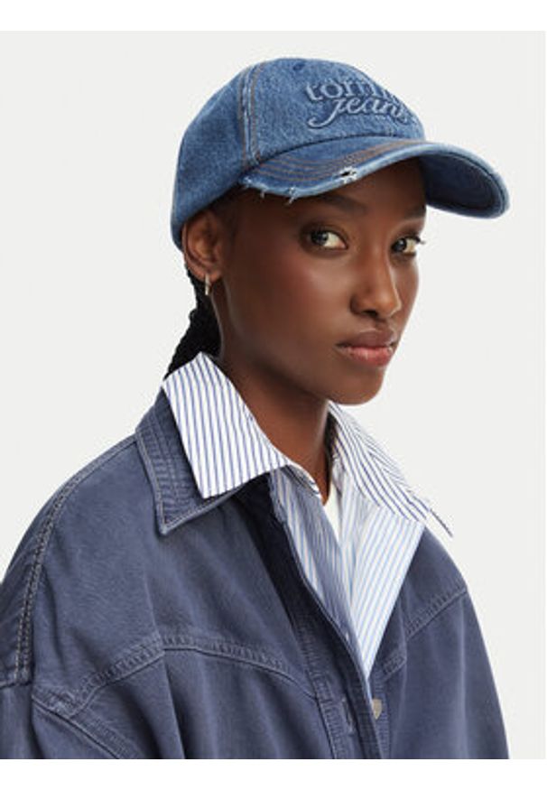 Tommy Jeans Czapka z daszkiem Tjw Cool Cap AW0AW18094 Niebieski. Kolor: niebieski. Materiał: bawełna