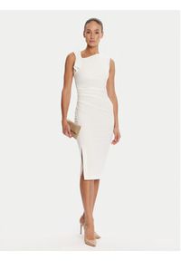 Rinascimento Sukienka koktajlowa CFC0125330003 Biały Slim Fit. Kolor: biały. Materiał: syntetyk. Styl: wizytowy