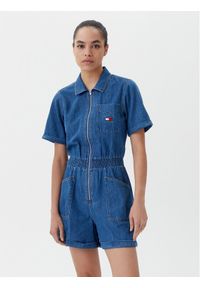 Tommy Jeans Kombinezon DW0DW20371 Niebieski Regular Fit. Kolor: niebieski. Materiał: bawełna #1