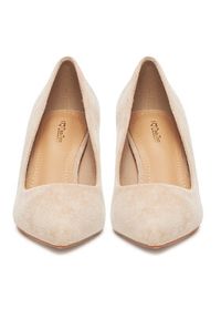 DeeZee Szpilki BK-0807 Beżowy. Kolor: beżowy. Materiał: skóra. Obcas: na szpilce #4