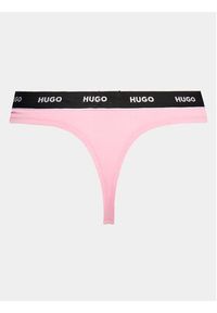 Hugo Komplet 3 par stringów 50480150 Kolorowy. Materiał: bawełna. Wzór: kolorowy