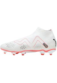 Buty piłkarskie Puma Future Match+ Ll FG/AG M 107366 01 białe białe. Kolor: biały. Materiał: dzianina, syntetyk. Szerokość cholewki: normalna. Sport: piłka nożna #7