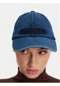 TwinSet - TWINSET Czapka z daszkiem 251LL5BAA Niebieski. Kolor: niebieski. Materiał: bawełna #3