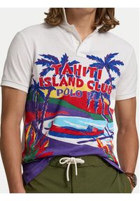 Polo Ralph Lauren Polo 710958934001 Biały Custom Slim Fit. Typ kołnierza: polo. Kolor: biały. Materiał: bawełna