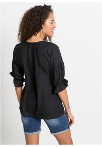 Bluzka shirtowa bonprix czarny. Kolor: czarny #4