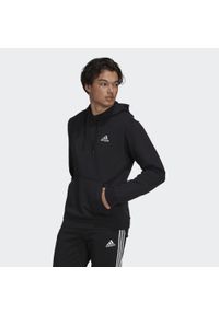 Adidas - Essentials Fleece Hoodie. Typ kołnierza: kaptur. Kolor: biały, wielokolorowy, czarny