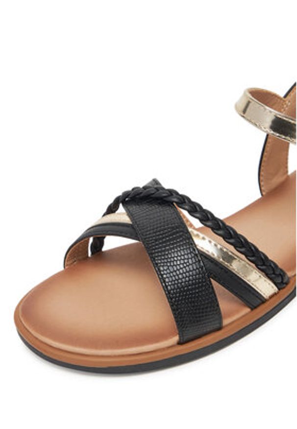 Clara Barson Sandały WS6308-12 Czarny. Kolor: czarny. Materiał: materiał