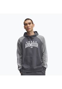 Bluza Under Armour Rival Fleece Colorblock Hoodie. Kolor: szary. Sport: fitness #1