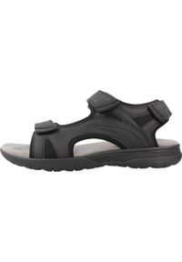 Geox - Sandały GEOX U SPHERICA EC5 Czarny. Kolor: czarny. Materiał: syntetyk, tkanina. Sezon: lato