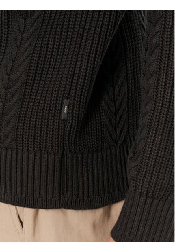Jack & Jones Sweter 12261436 Czarny Regular Fit. Kolor: czarny. Materiał: syntetyk, bawełna