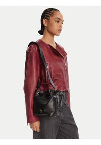 Pinko - PINKO Torebka Secchiello Mini Al 25-26 104303 A0QO Czarny. Kolor: czarny. Materiał: skórzane #1