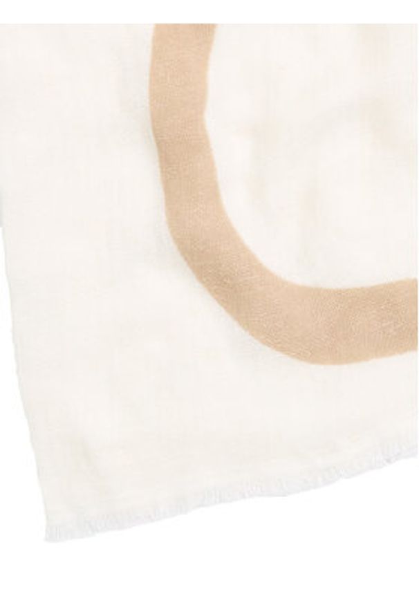Calvin Klein Szal Bold Logo Cotton Hemp Scarf K60K612975 Écru. Materiał: materiał, bawełna