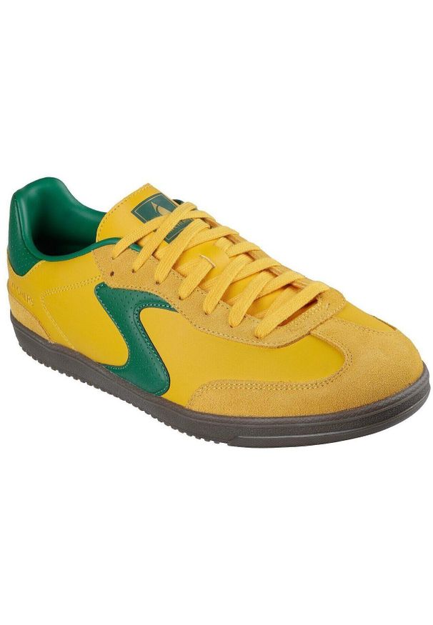 skechers - Adidasy Skechers Hotshot - Roaver, Mężczyźni. Kolor: żółty. Materiał: skóra ekologiczna, materiał. Sport: fitness