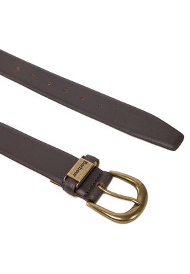 Barbour Pasek Męski Clyde MAC0472BR91 Brązowy. Kolor: brązowy. Materiał: skóra