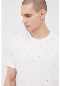 Tom Tailor t-shirt bawełniany kolor biały wzorzysty. Okazja: na co dzień. Kolor: biały. Materiał: bawełna. Styl: casual