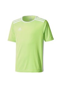 Adidas - Koszulka piłkarska dla dzieci adidas Entrada 18 Jr CE9755. Materiał: materiał, poliester, skóra. Długość rękawa: krótki rękaw. Technologia: ClimaLite (Adidas). Długość: krótkie. Sport: piłka nożna #1