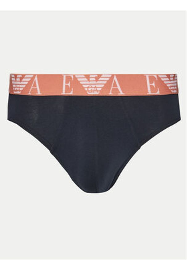 Emporio Armani Underwear Komplet 3 par slipów EM000258 AF10778 MB139 Granatowy. Kolor: niebieski. Materiał: bawełna