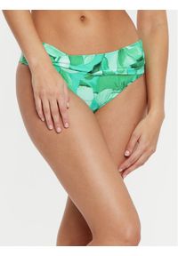 Seafolly Dół od bikini Secret Garden 44320-220 Zielony. Kolor: zielony. Materiał: syntetyk