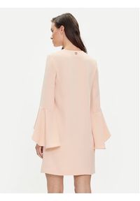 TwinSet - TWINSET Sukienka koktajlowa 241TP2292 Różowy Straight Fit. Kolor: różowy. Materiał: syntetyk. Styl: wizytowy