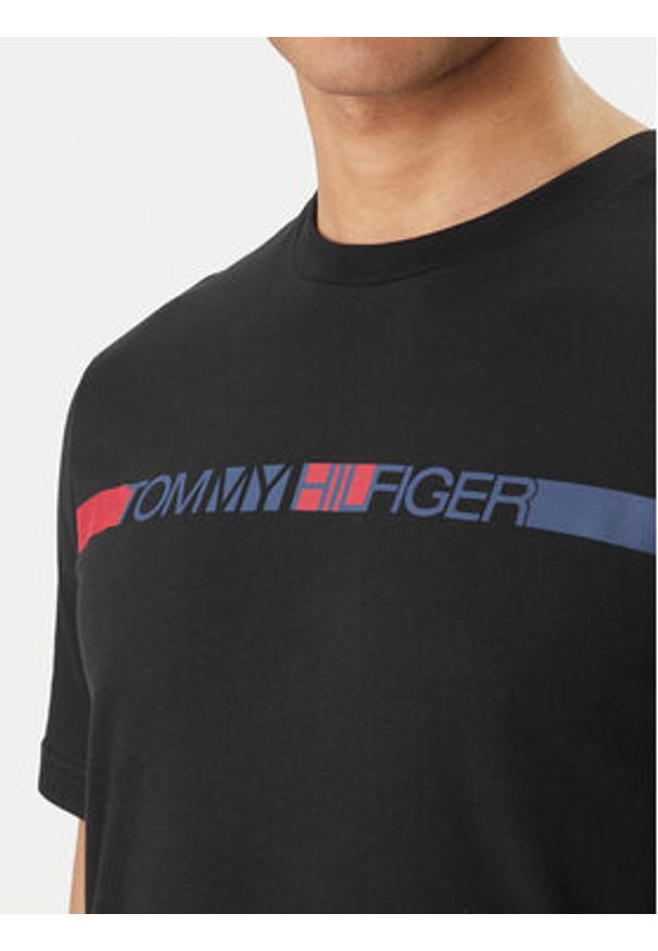 TOMMY HILFIGER - Tommy Hilfiger T-Shirt Brand Love MW0MW42368 Czarny Regular Fit. Kolor: czarny. Materiał: bawełna