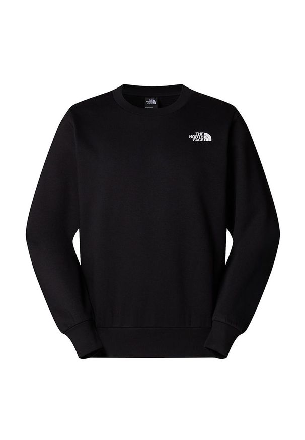 Bluza męska The North Face Simple Dome Crew 0A89FBJK3 - czarne. Okazja: na co dzień. Typ kołnierza: bez kaptura. Kolor: czarny. Materiał: materiał, poliester, bawełna. Styl: klasyczny, casual