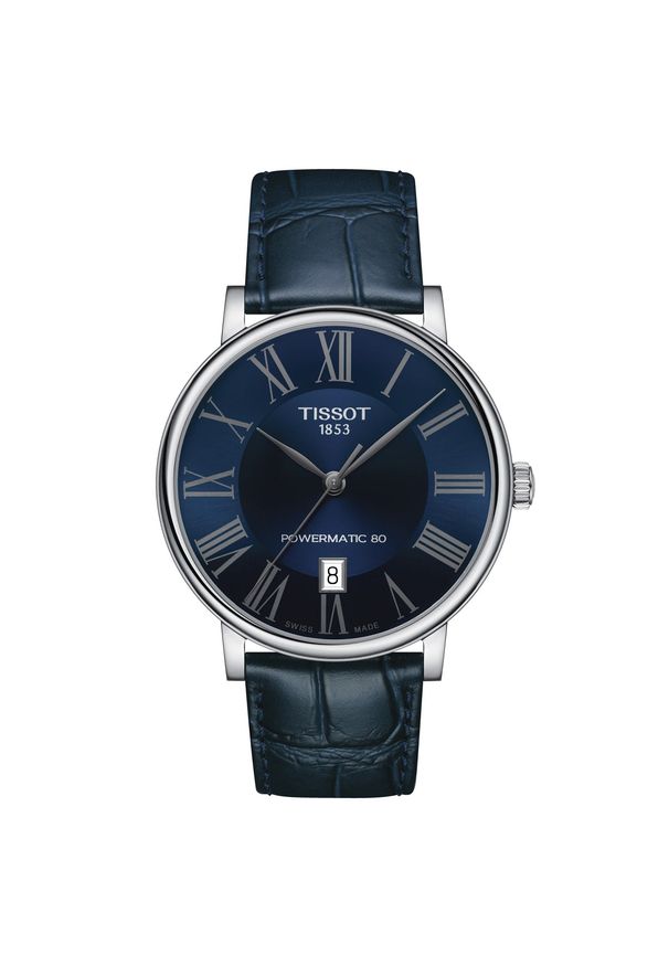 Zegarek Męski TISSOT Carson PRemium Powermatic 80 T-CLASSIC T122.407.16.043.00. Rodzaj zegarka: cyfrowe. Materiał: skóra. Styl: klasyczny, casual, elegancki