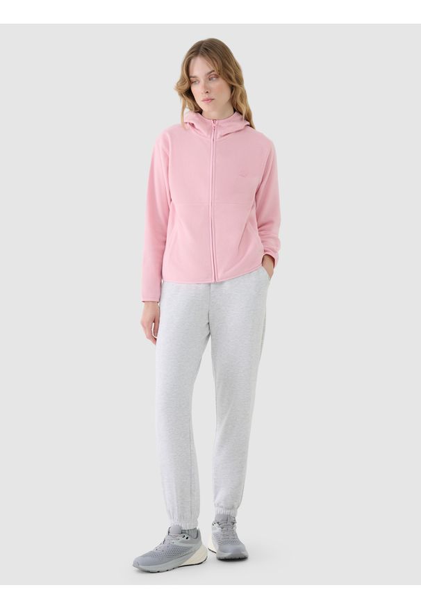 4f - 4F Polar regular z kapturem damski - różowy XS. Typ kołnierza: kaptur. Kolor: różowy. Materiał: polar. Sezon: zima. Sport: turystyka piesza, wspinaczka, snowboard, narciarstwo